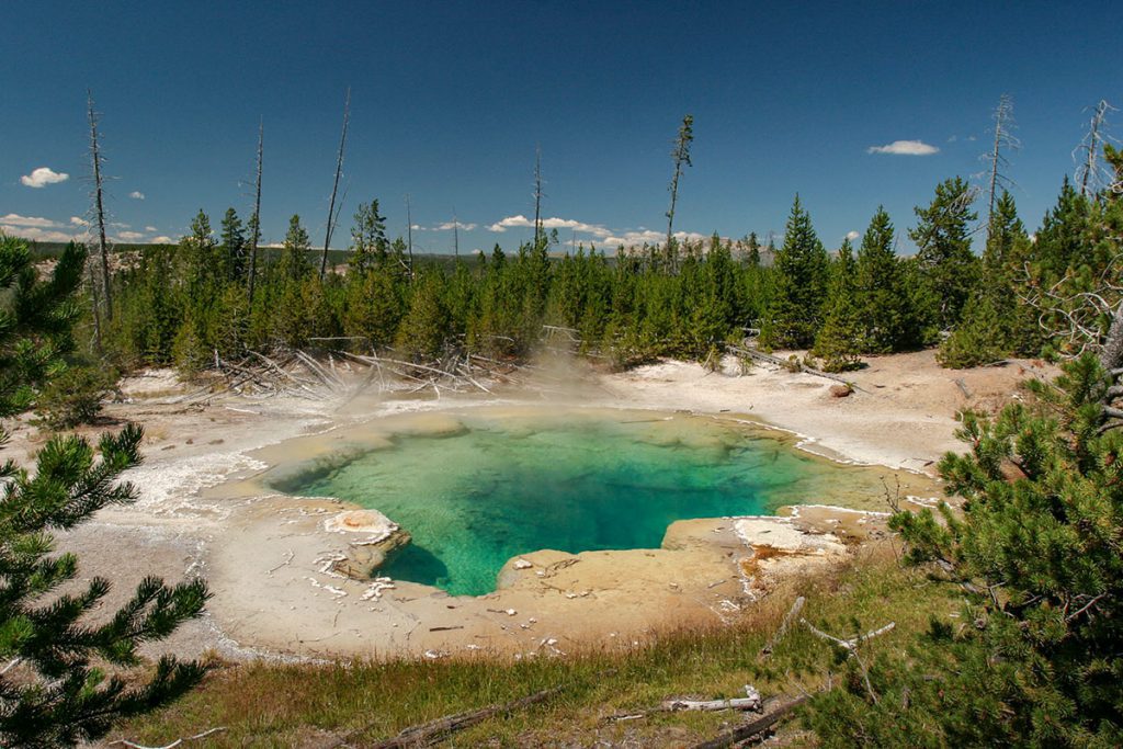 Emerald Spring in Yellowstone - Yellowstone National Park: 10x wat je niet mag missen - Reislegende.nl