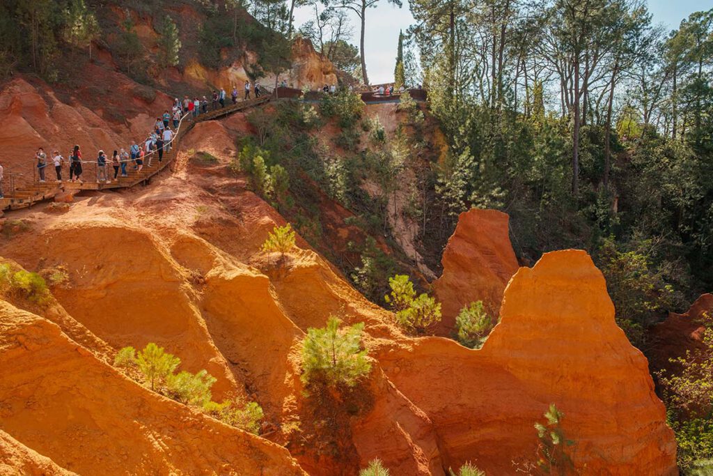 Le Sentier des Ocres, wandeling door French Colorado Provencal in Roussillon - Reislegende.nl