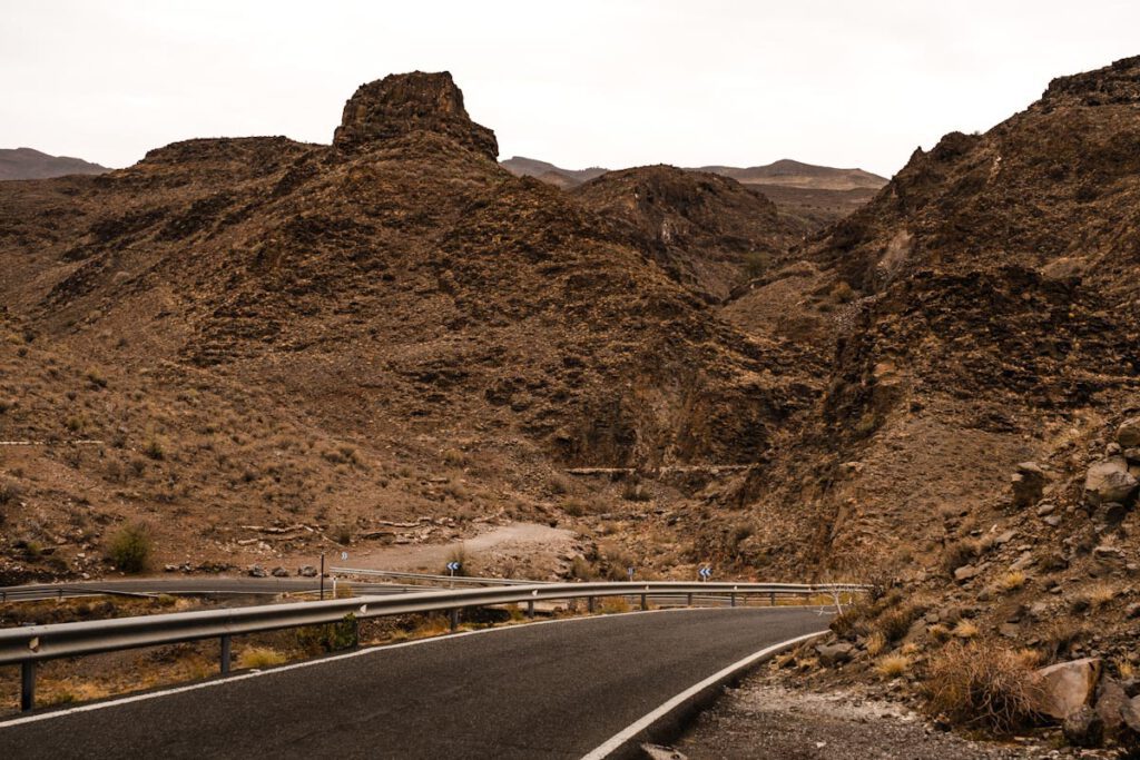 Gran Canaria Barranco de Las Vacas verkeerde bocht in weg - Reislegende.nl