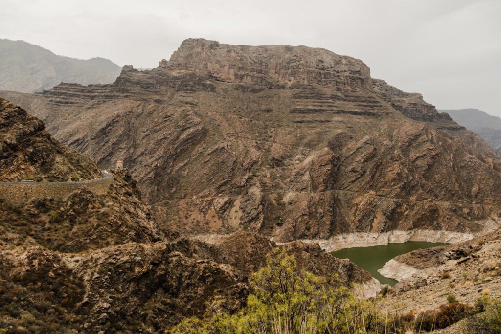 Gran Canaria Mirador del Molino en Presa del Parralillo stuwmeer GC-210 - Reislegende.nl