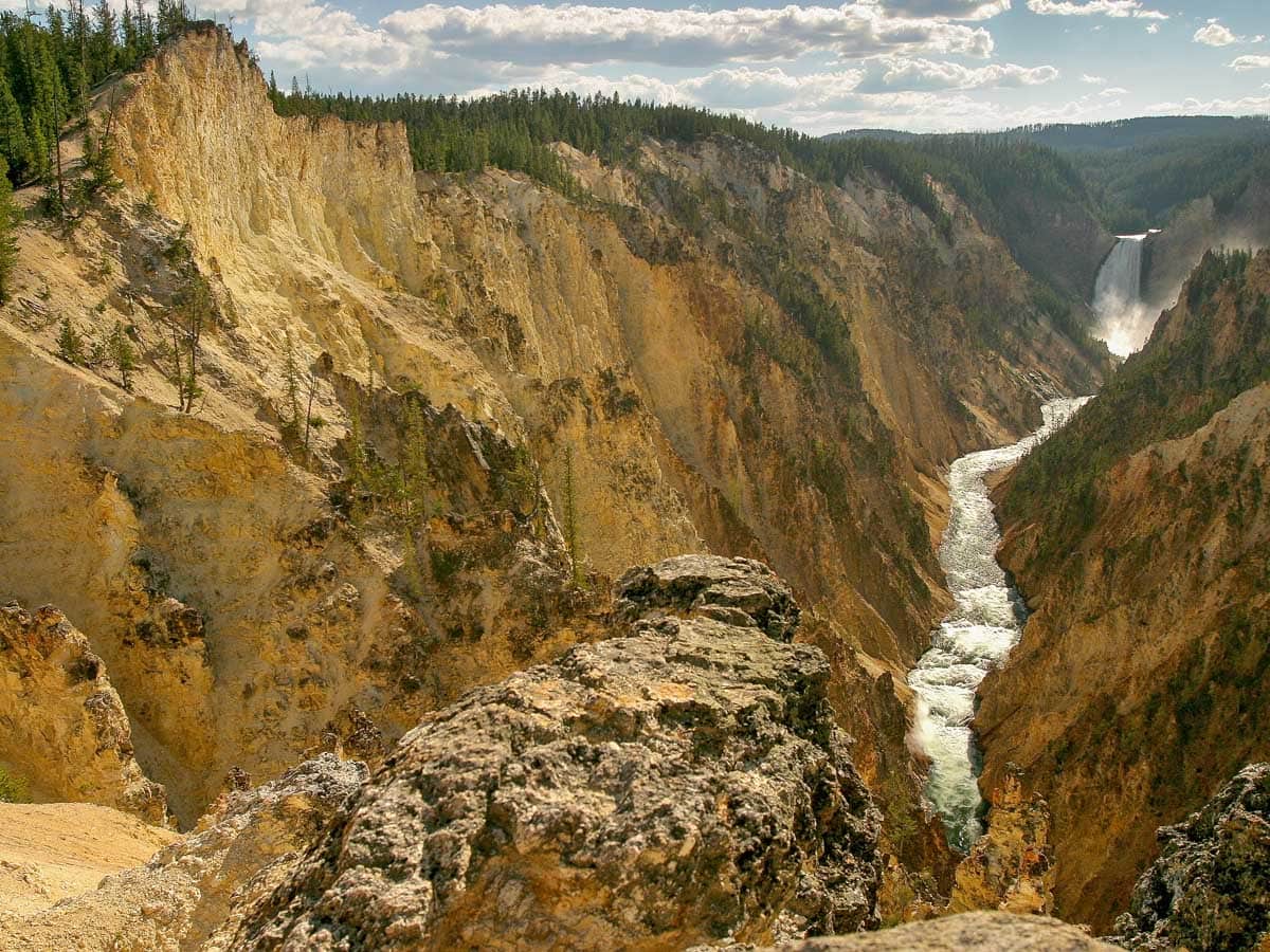 Lower Falls Yellowstone - Rondreis door Canada en de Verenigde Staten - Reislegende.nl