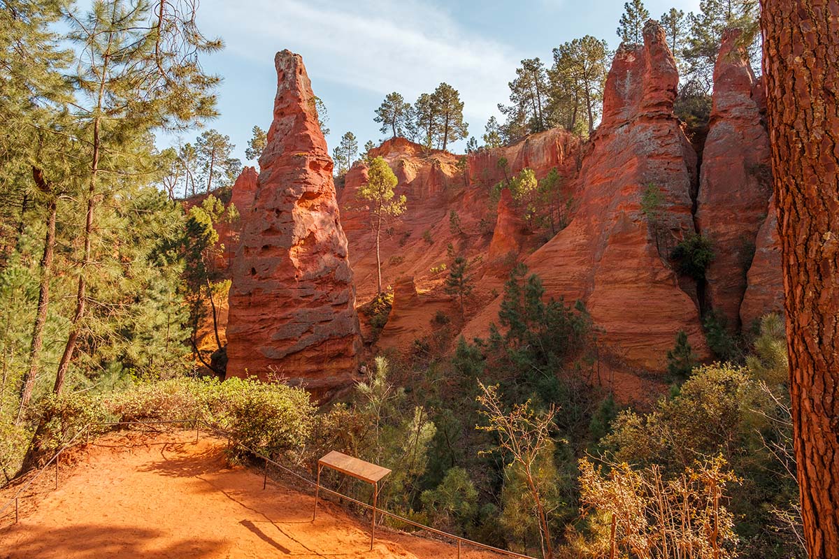 Le Sentier des Ocres, French Colorado Provencal in Roussillon - Reislegende.nl