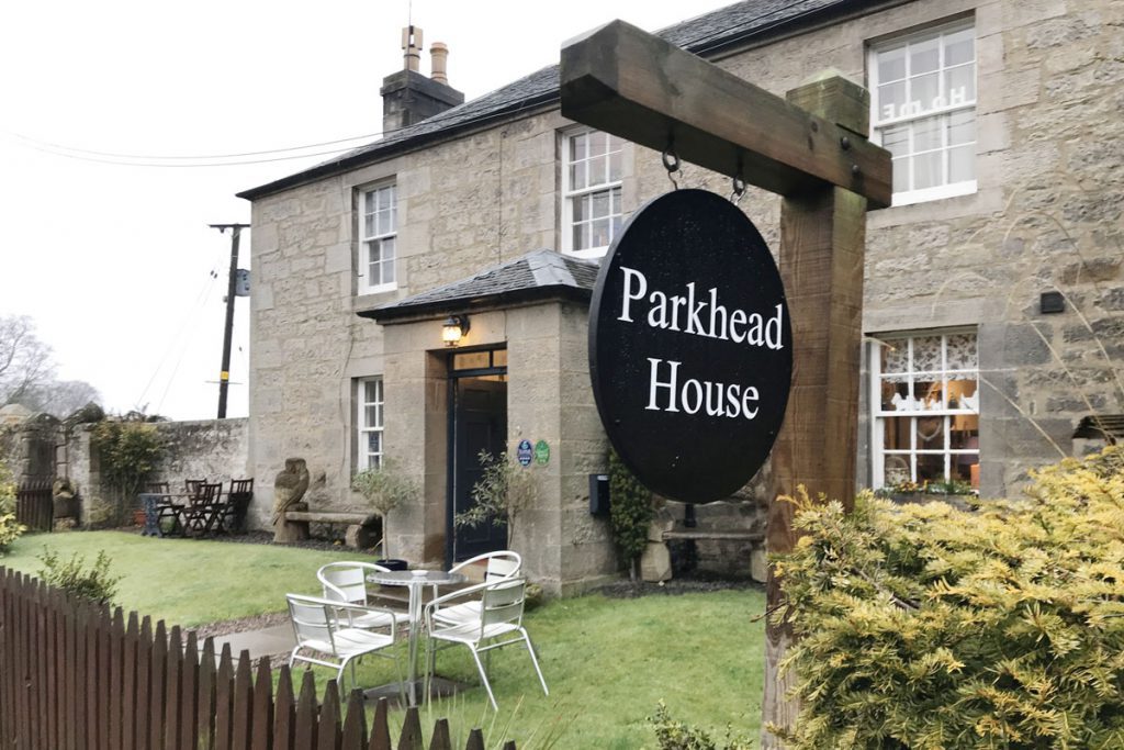 Parkhead House bed & breakfast. Slapen vlakbij Lallybroch