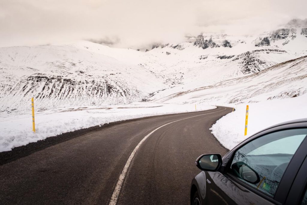 S94 naar Borgarfjordur Eystri Borgarfjardarvegur in oosten van IJsland Vatnsskard pass - Reislegende.nl