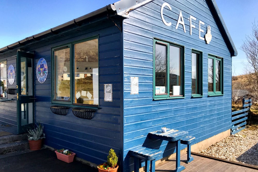 The Blue Shed Cafe, Torrin, Isle of Skye - Rij deze autoroute langs Isle of Skye bezienswaardigheden - Reislegende.nl
