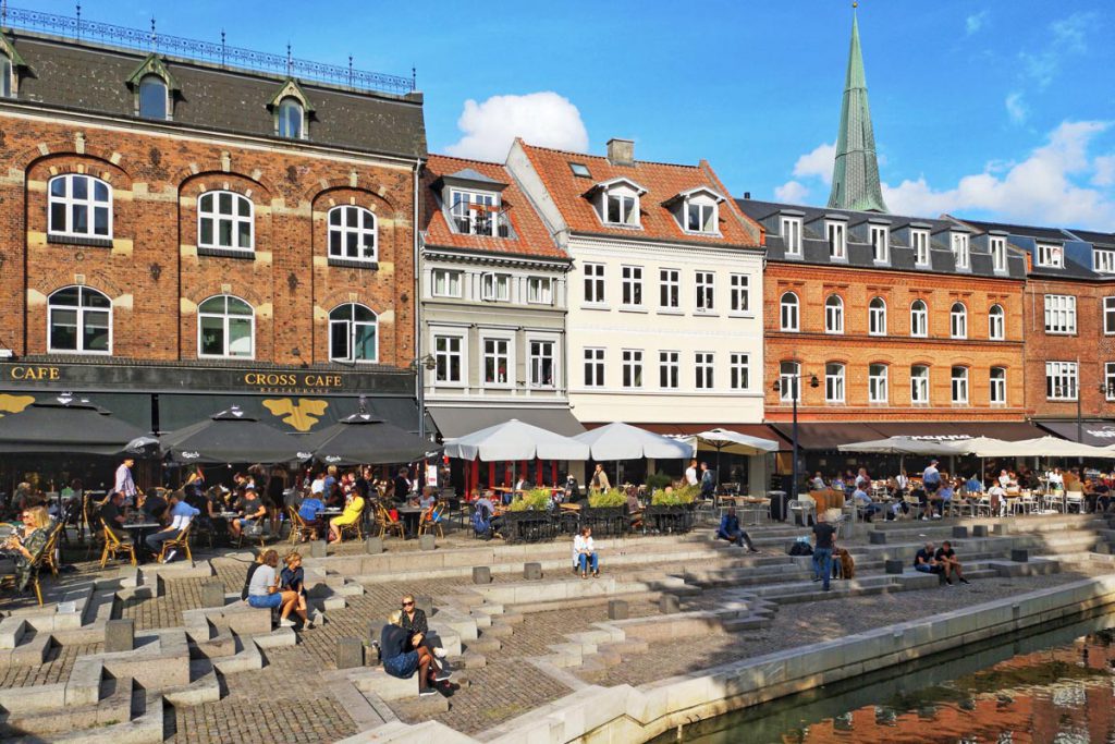 Aarhus terrassen en restaurants in Denemarken