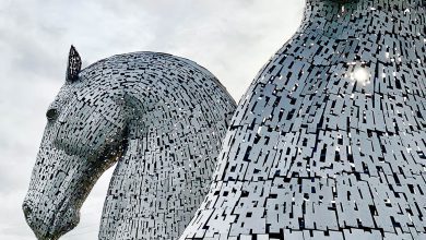 The Kelpies, twee gigantische paardenhoofden in Schotland - Reislegende.nl