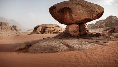 Mushroom Rock - Wadi Rum tips en bezienswaardigheden - Reislegende.nl