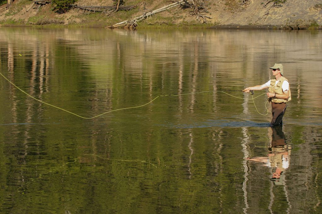 Vliegvissen in Yellowstone - Yellowstone National Park: 10x wat je niet mag missen - Reislegende.nl