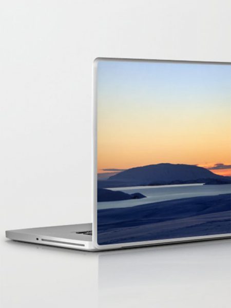 IJsland laptop skin, zonsopkomst - Reislegende.nl