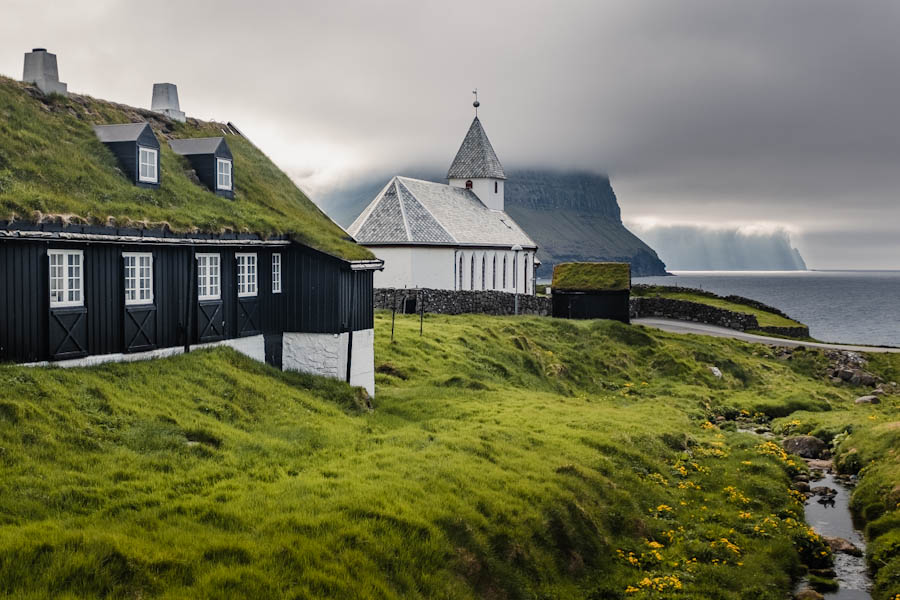 Vidareidi Church Vidoy mooie kerken op de Faeroer eilanden - Reislegende.nl