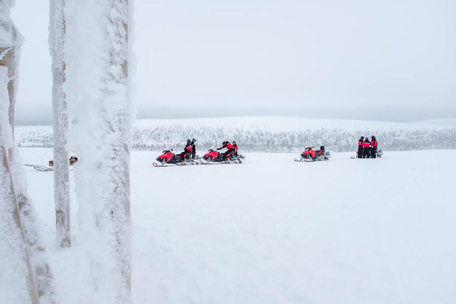 Kaunispaan kolmiomittaustorni Kaunispaa Triangulation Tower Saariselka Fins Lapland - Reislegende.nl