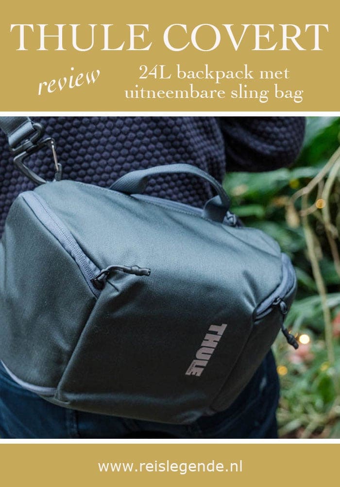 Review cameratas van Thule 24L met aparte uitneembare kleinere cameratas sling bag - Reislegende.nl