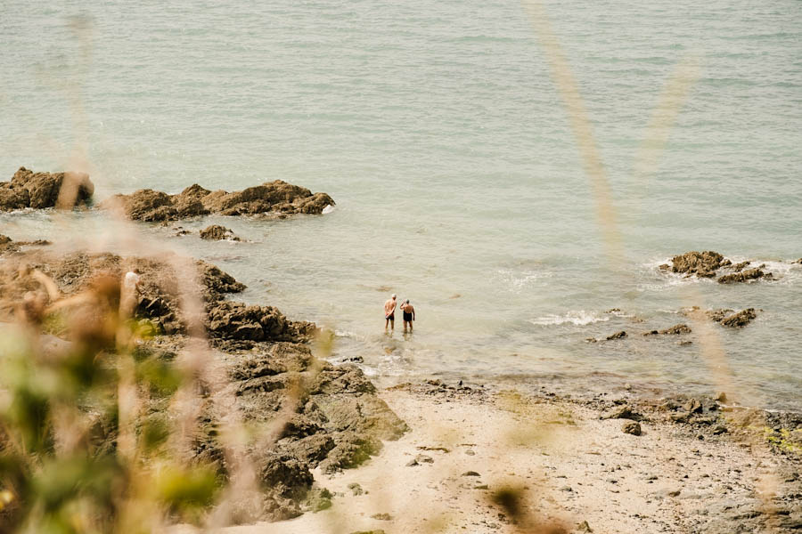 La Haute-Ville zwemmen in zee bij Granville Cotentin Normandie Frankrijk - Reislegende.nl