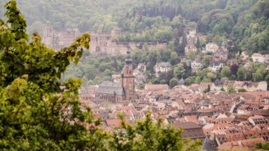 Philosophenweg wandeling uitzicht op Heidelberg Duitsland - Reislegende.nl