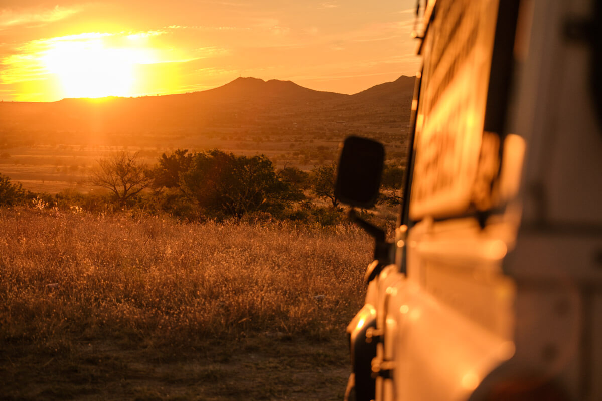 Jeep tour in Cappadocië tijdens zonsondergang