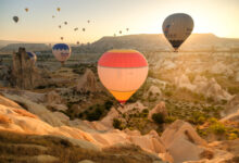 Luchtballonnen fotograferen in Love Valley in Cappadocie Turkije Goreme - Reislegende.nl