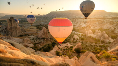 Luchtballonnen fotograferen in Love Valley