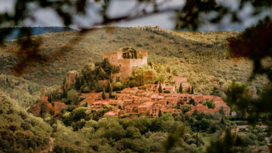 Castelnou ligging Zuid-Frankrijk Reislegende