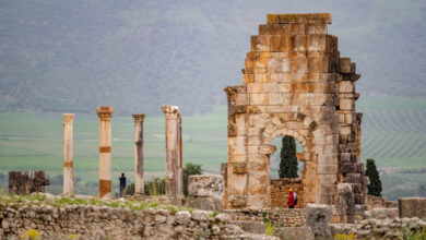Volubilis Romeinse nederzetting Marokko Reislegende
