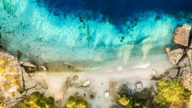 Directeurs Baai afgelegen stranden op Curacao Reislegende
