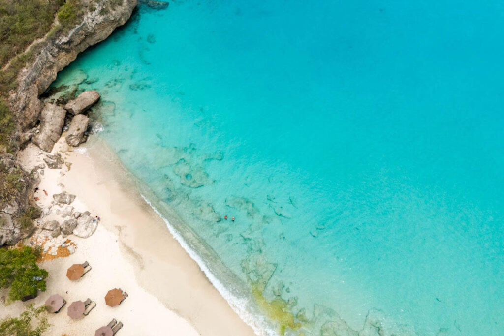 Mooie stranden op Curacao Kleine Knip Reislegende