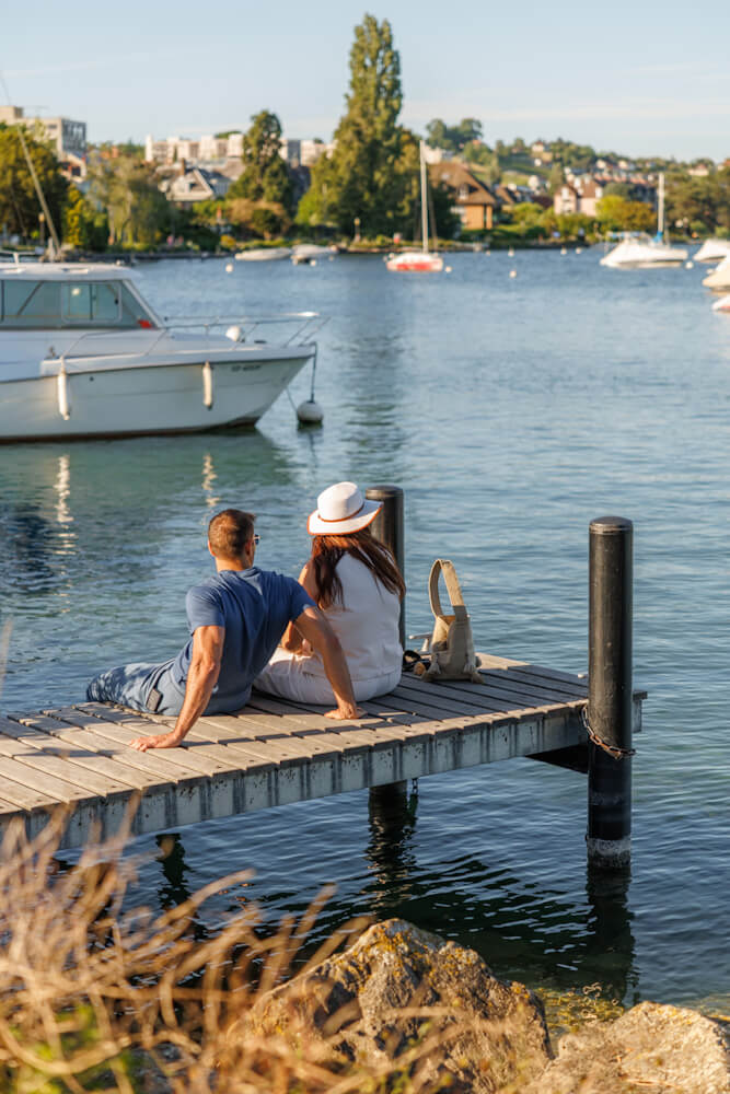 Morges Meer van Geneve Vaud Zwitserland Reislegende