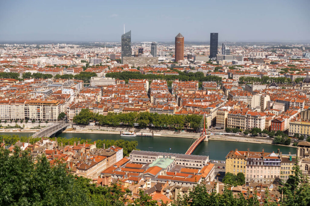 Heuvel Fourviere in Lyon uitzicht Frankrijk Reislegende