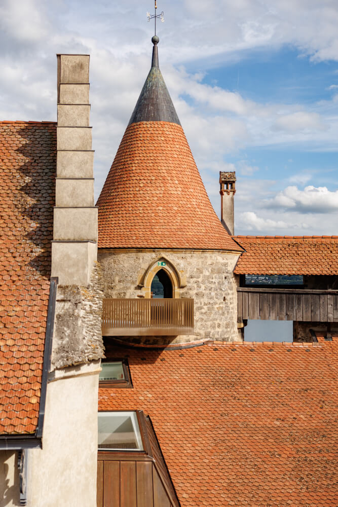 Torens Chateau de Grandson Vaud Zwitserland Reislegende