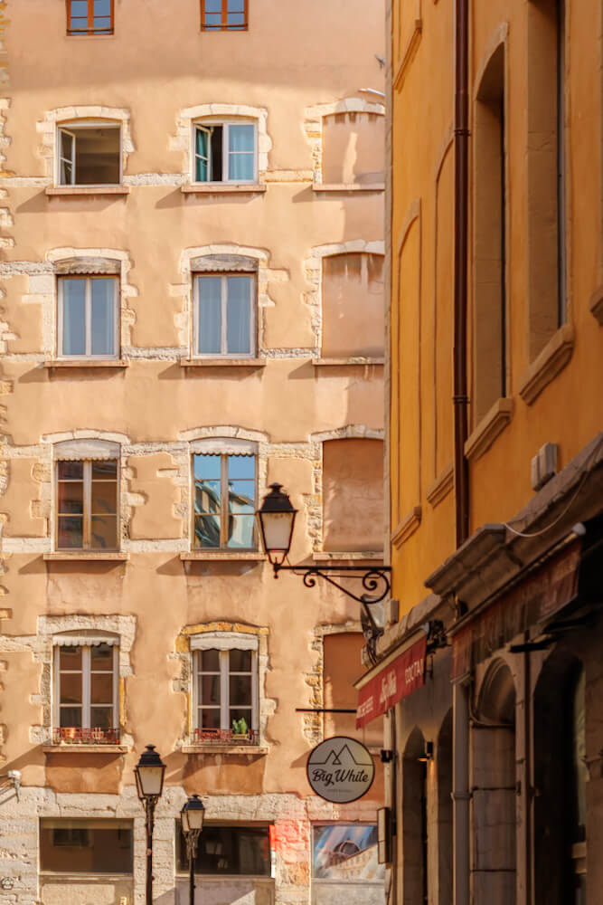 Vieux Lyon oude gevels Frankrijk Reislegende