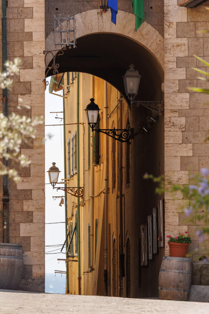 Piombino oude centrum Italie Reislegende
