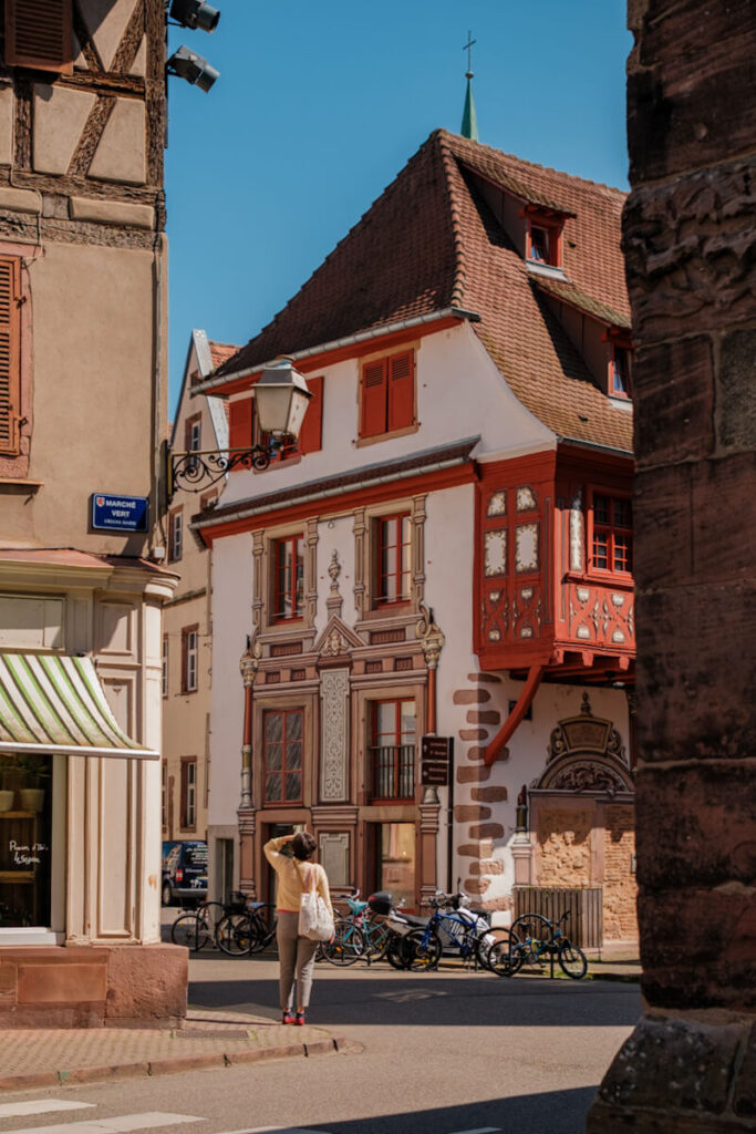 Oude centrum Selestat Frankrijk Reislegende