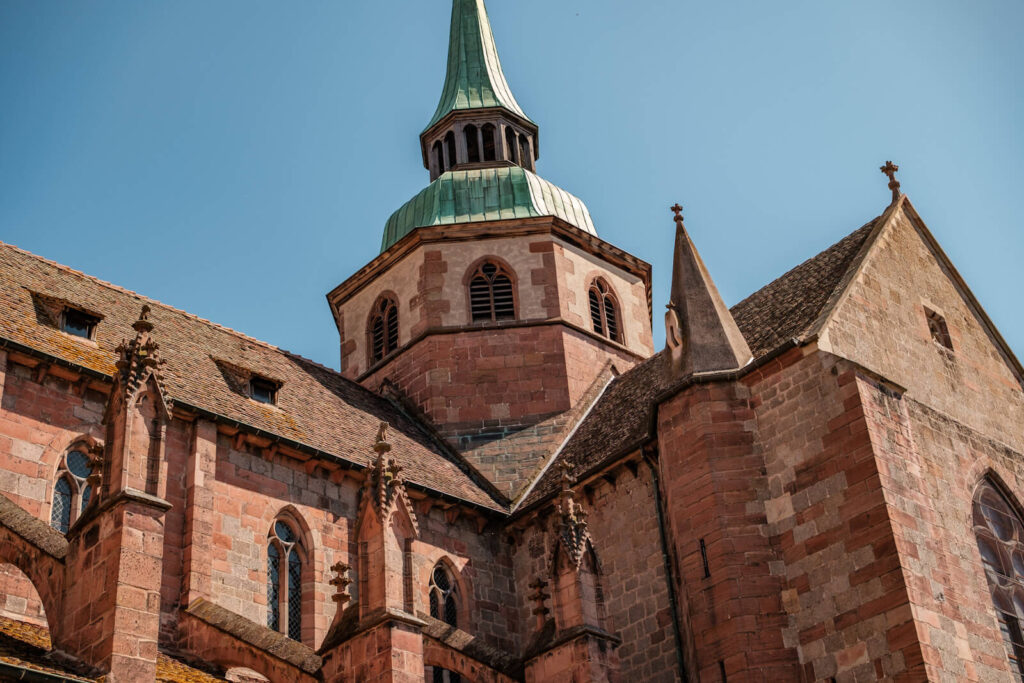 Romaanse kerk in Selestat Elzas Frankrijk Reislegende
