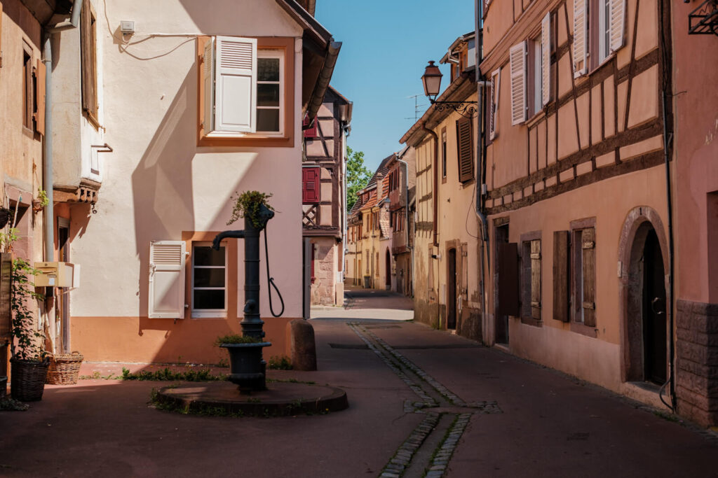 Rue des Oies Selestat Elzas Frankrijk Reislegende